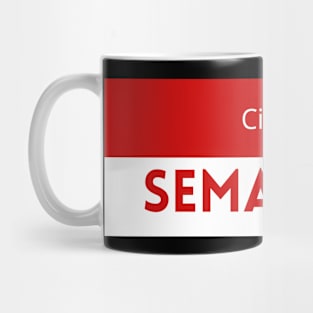 City of Semarang in Indonesia Flag Colors Mug